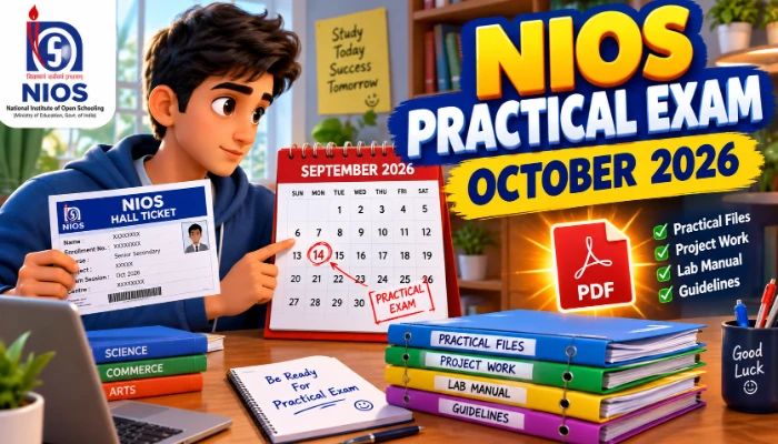 NIOS October 2026 Practical Exam: Full Information